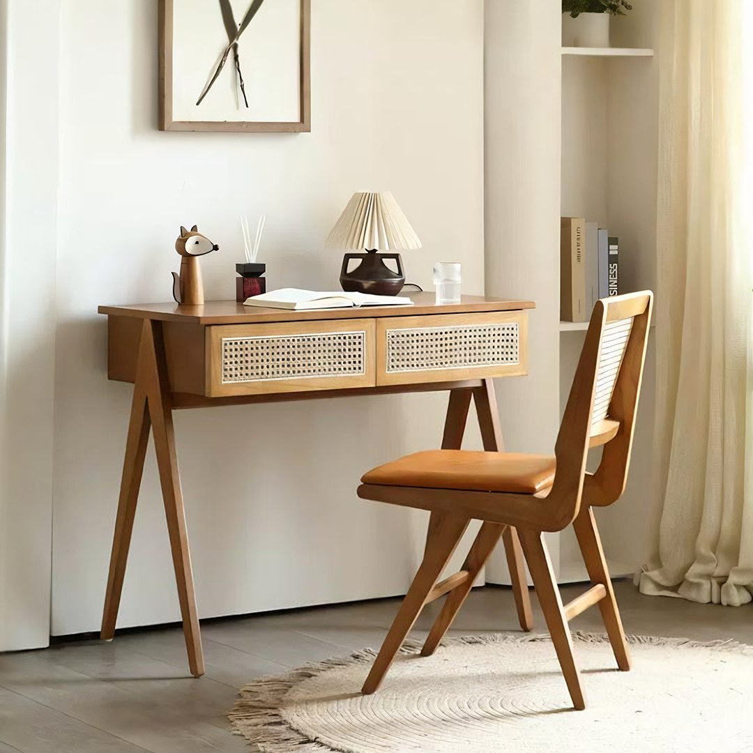 Babara Office Desk, Wood