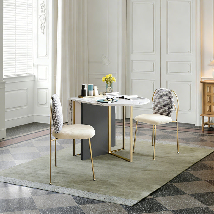 COSCO Modern Folding Dining Table, Green & Grey dining table