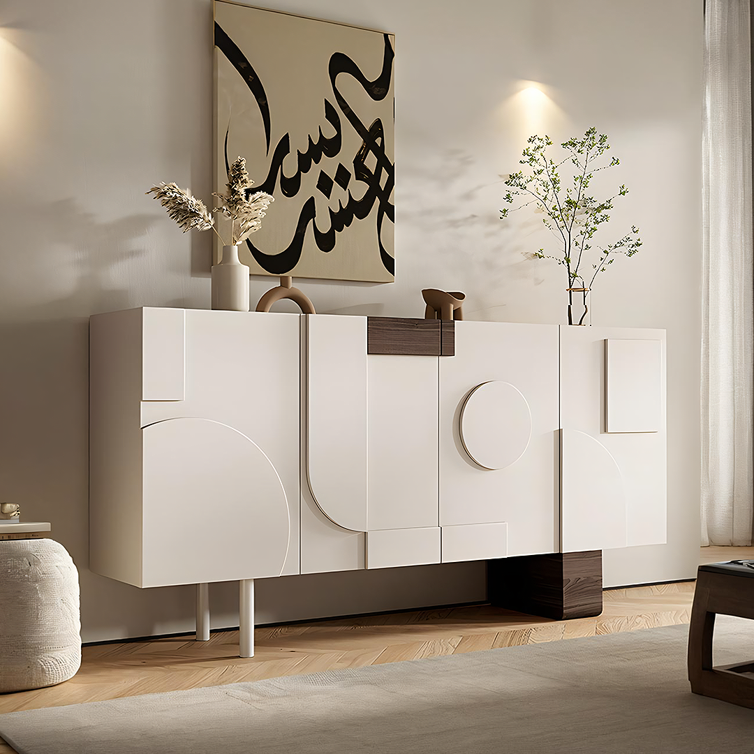 Fernanda Narrow Sideboard, Bedroom Sideboard, Cream-Weilai Concept-Weilai Concept