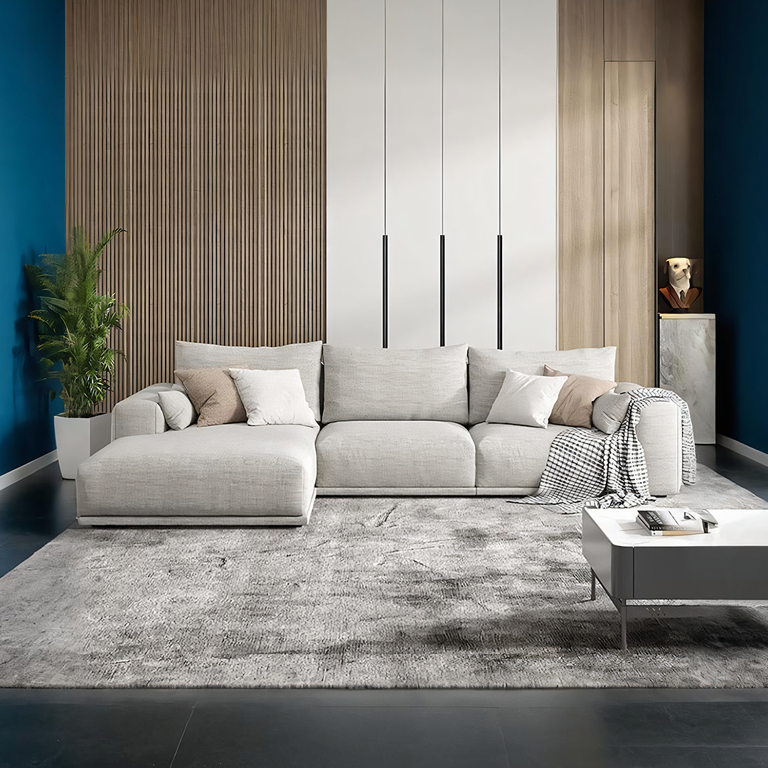 Frances Three Seater Corner, Four Seater Corner Sofa, Cotton Linen-Weilai Concept-Weilai Concept
