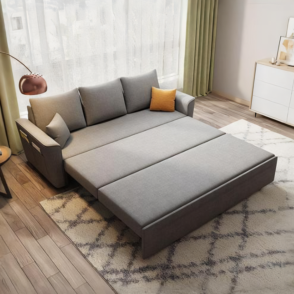 Gertrude Sofa Bed Single Seater, Two Seater, Linen-Weilai Concept-Weilai Concept