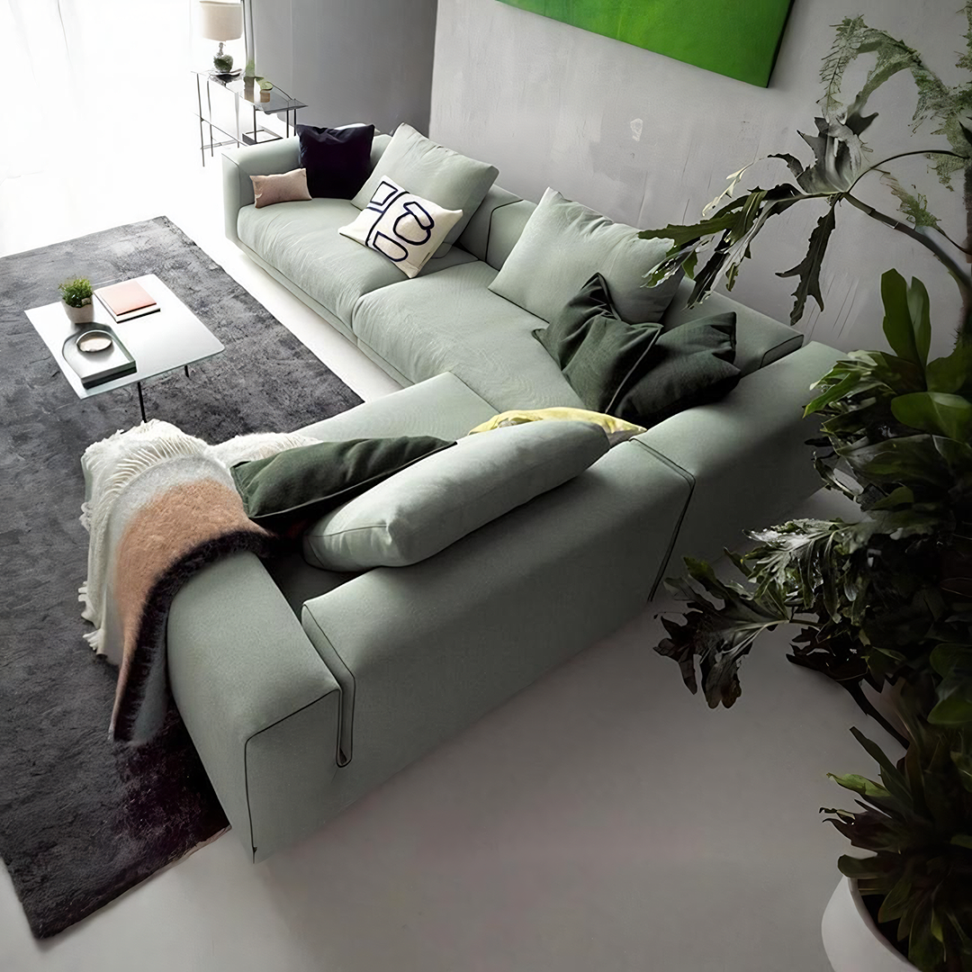 Goswell Two Seater, Three Seater Corner Sofa, Green-Weilai Concept-Weilai Concept