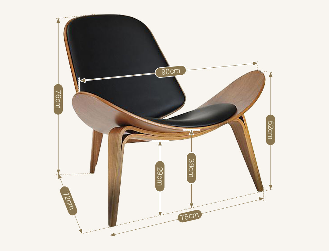 Hans Wegner CH07 Shell Chair, White & Oak Chair detail 8
