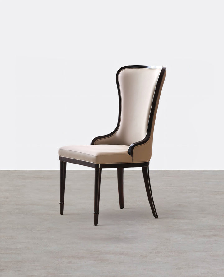 Inoue High Back Dining Chair, Leather-Weilai Concept