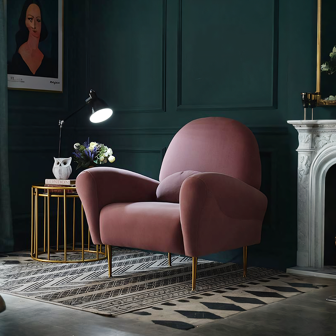 Isabella Armchair, Velvet-Weilai Concept-Weilai Concept