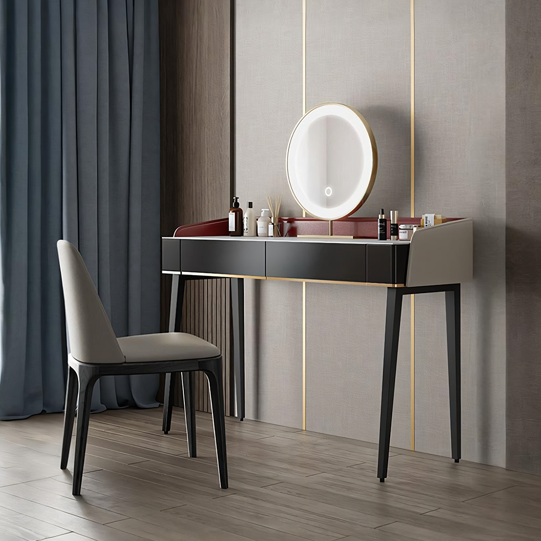 Ivoree Dressing Table With Drawers, Wood-Weilai Concept-Weilai Concept