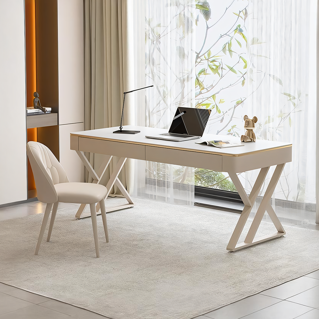 Versa Office Desk, Sintered Stone