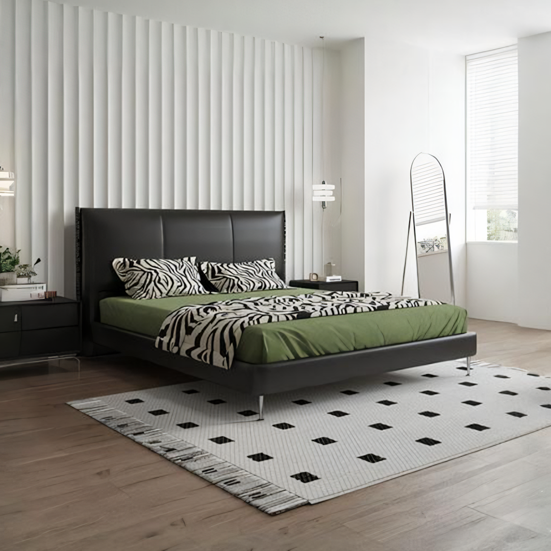 Cama King Size / Super King Kinza, negro 