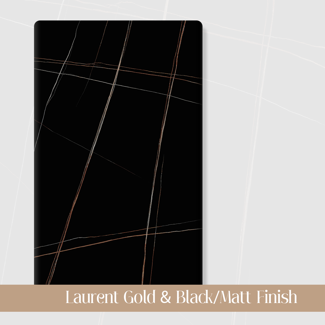 Laurent Gold & Black_Matt Finish (Sintered Stone)