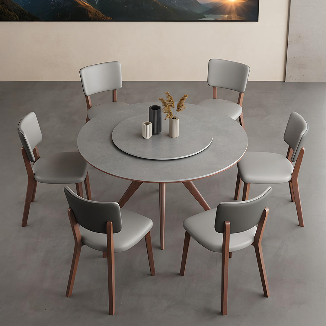 Leah Round Dining Table Set-Weilai Concept-Weilai Concept