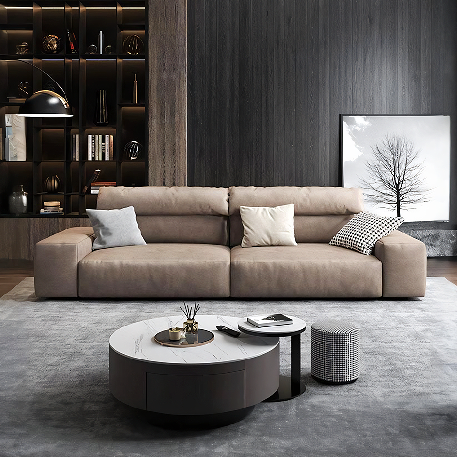 Montgomery Two Seater Sofa, Single Seater, Leatheraire – Weilai Concept