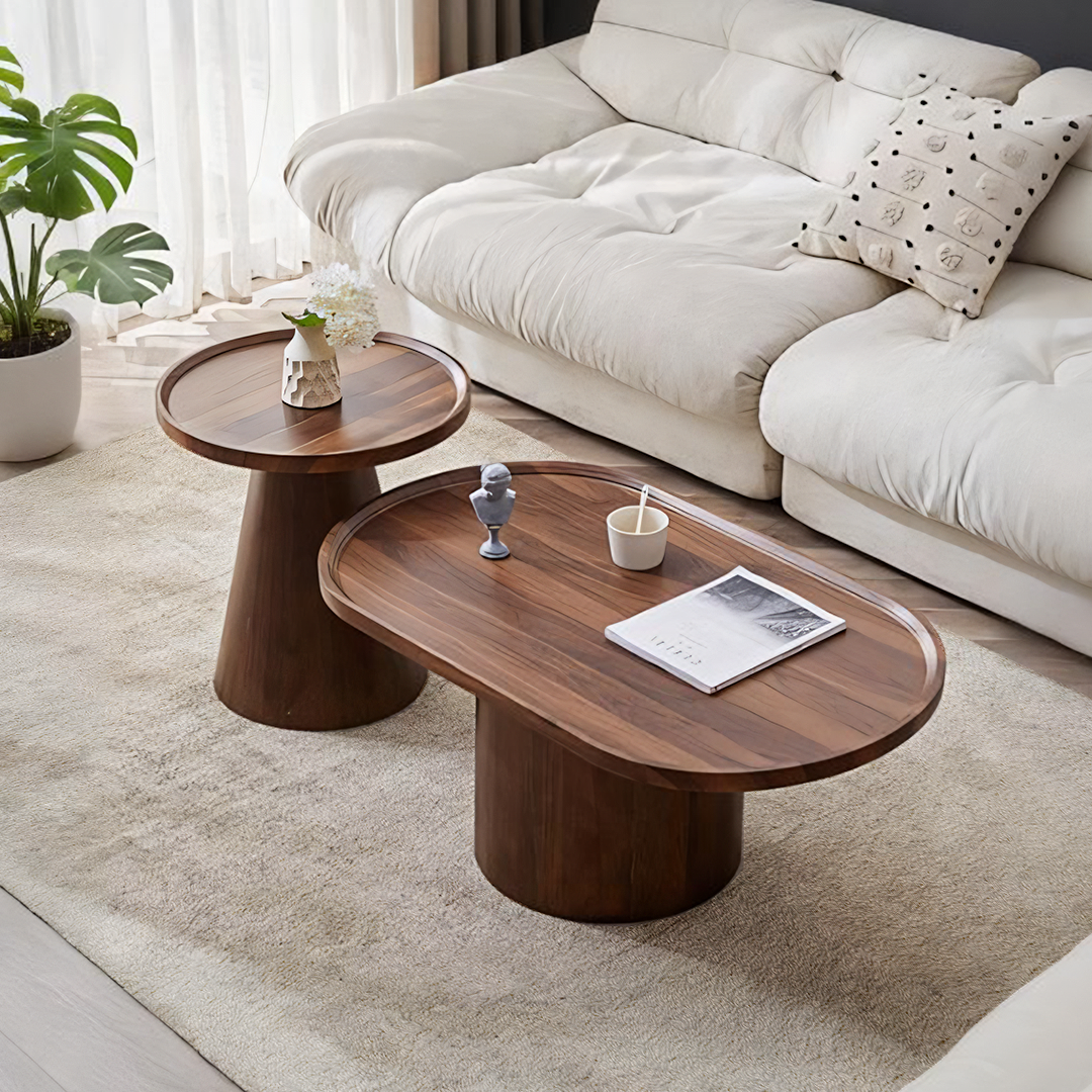 Osric Mid Century Coffee Table Set-Weilai Concept-Weilai Concept