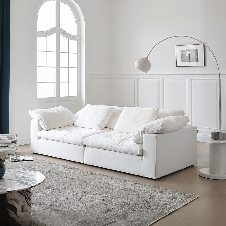 Ransom Two Seater Sofa, Linen sofa