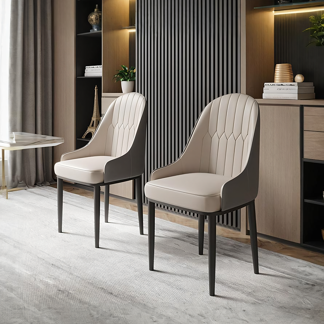 Scott Dining Chair, PU Leather-Weilai concept-Weilai Concept