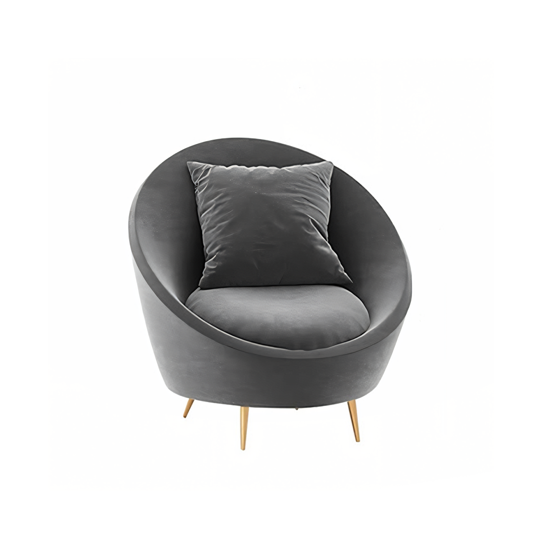 Slender Modern Armchair, Velvet For Clearance-Weilai-Weilai Concept