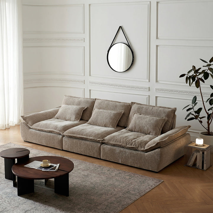 Finley Three Seater Sofa with Adjustable Backrest Cushions, Chenille