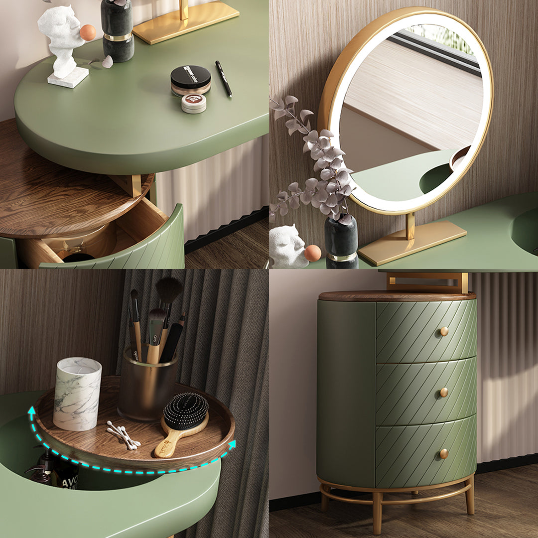 Stylish Weilai Concept Dressing Table with Mirror & Chair Set