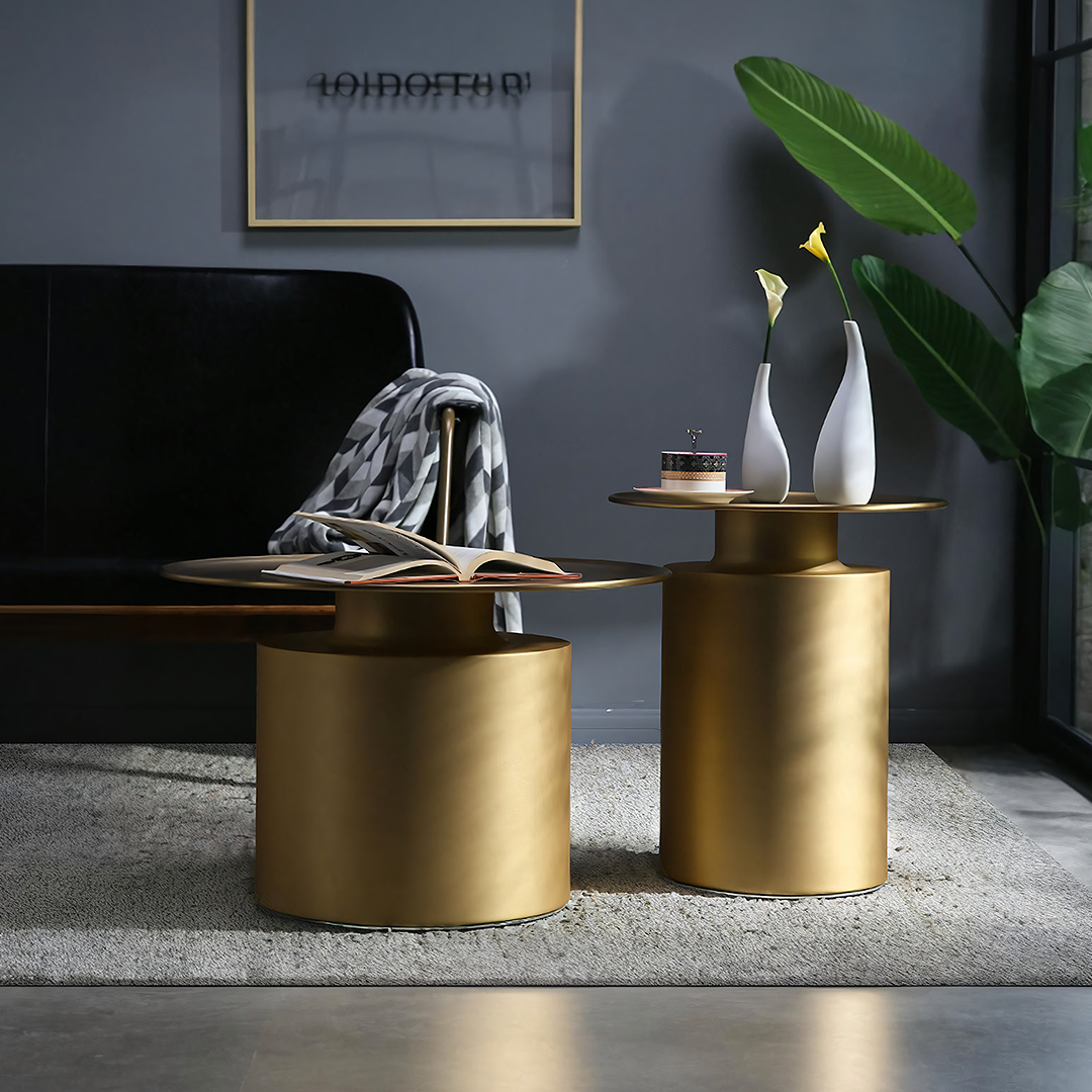 Tevis Coffee Table, Gold-Weilai Concept-Weilai Concept