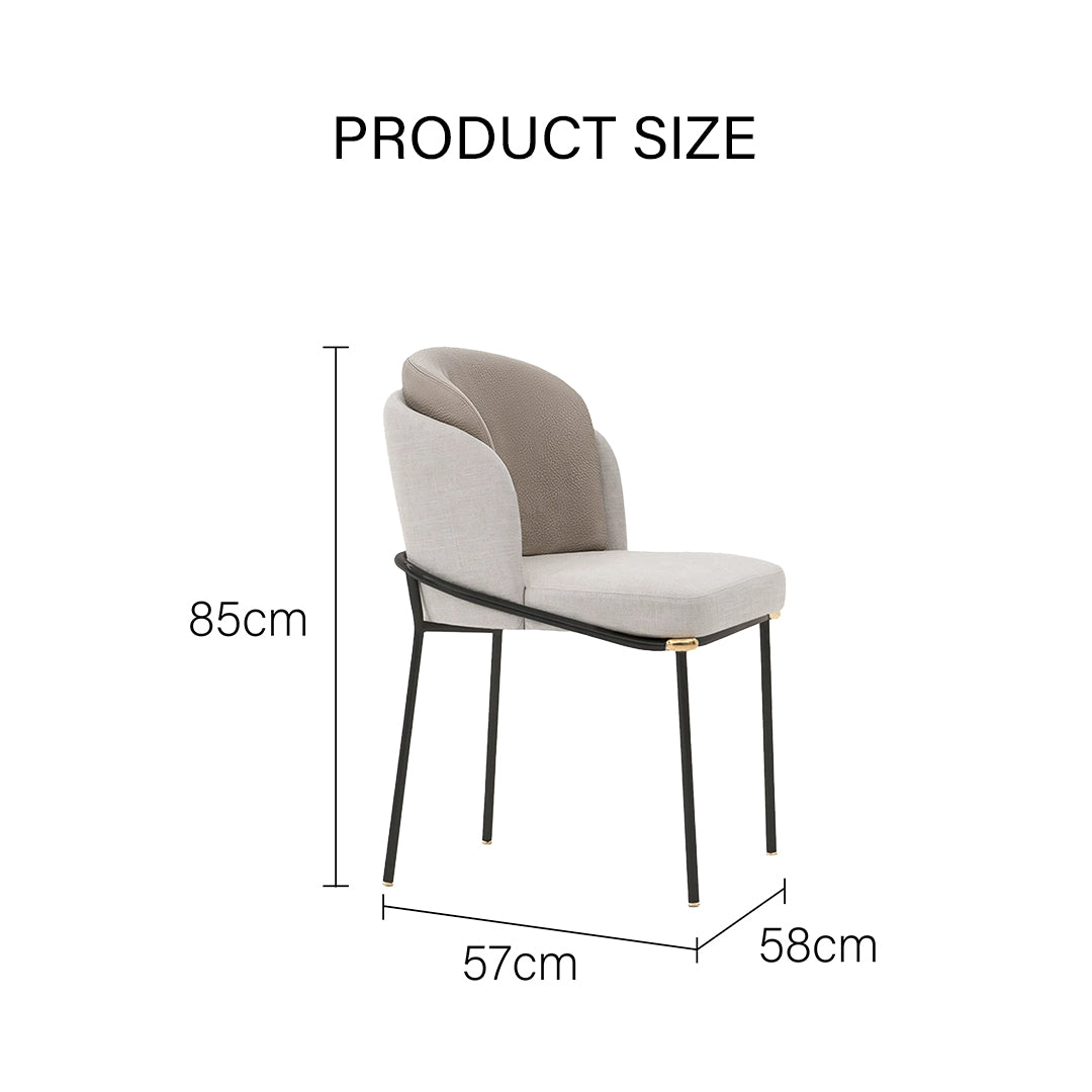 Theobald Dining Chair, Grey-Weilai concept-Weilai Concept