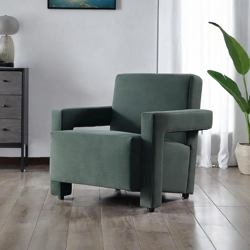 Utrecht Style Armchair, Green-Weilai Concept-Weilai Concept