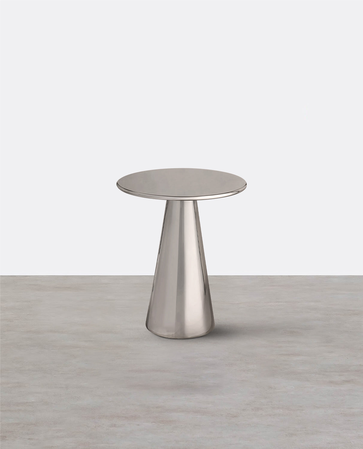 Abarca Side Table, Stainless Steel
