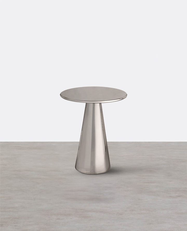 Abarca Side Table, Stainless Steel-Weilai Concept