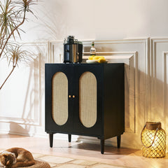 Beatrix Retro Rattan Sideboard