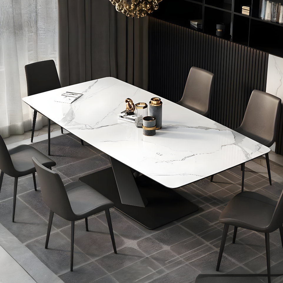 Sanders Dining Table, Sintered Stone, Grey 160cm, Clearance-Weilai Concept-Weilai Concept