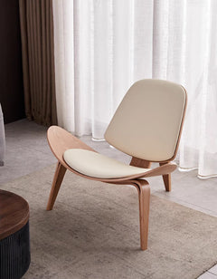 Hans Wegner CH07 Shell Chair, Brown & Oak-White-Weilai Concept