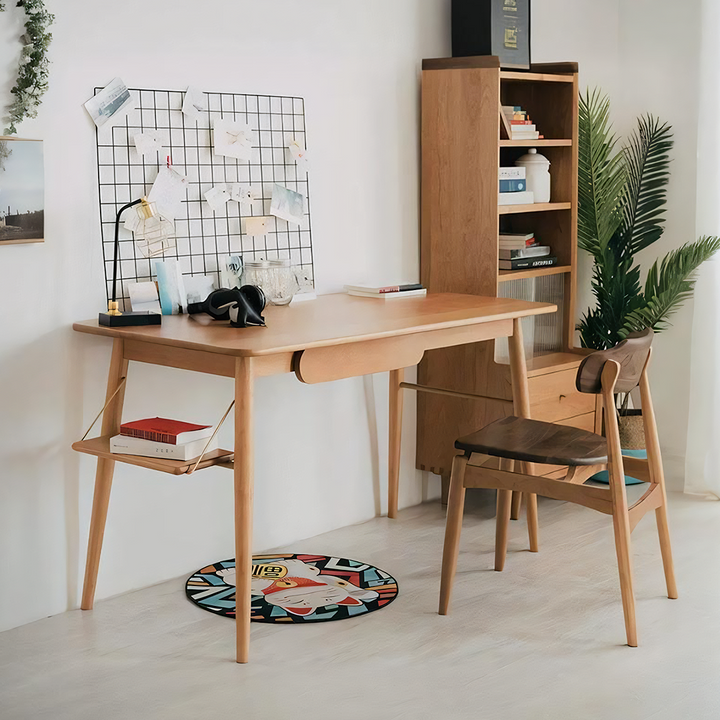 Oak Office Desk, Three Woods Available