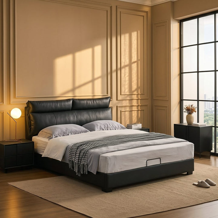 Luca King Size Superking Size Bed, Leather 产品图 8