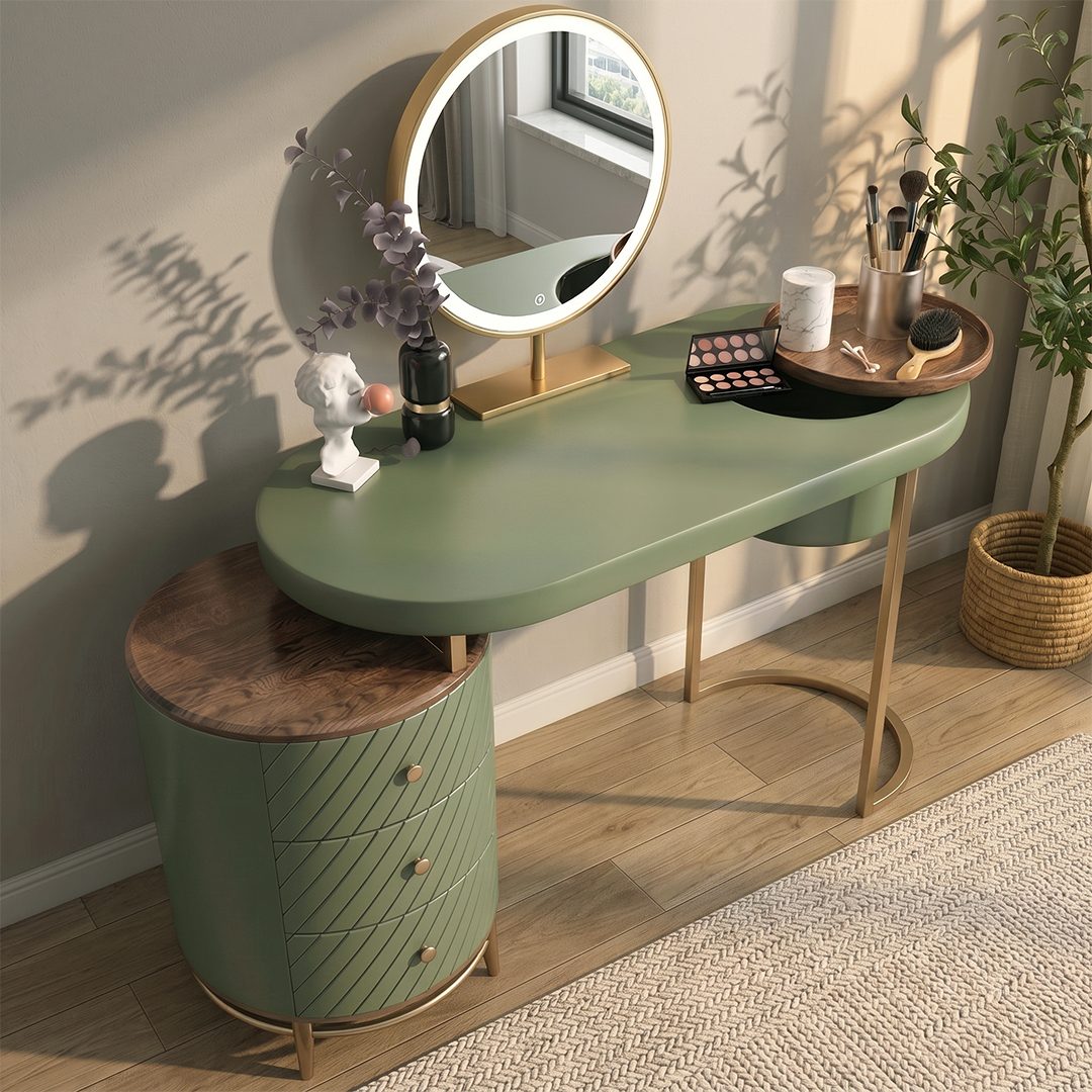 dressing table green Tandy With LED Mirror | Dressing Table _tab_model-info-naimah