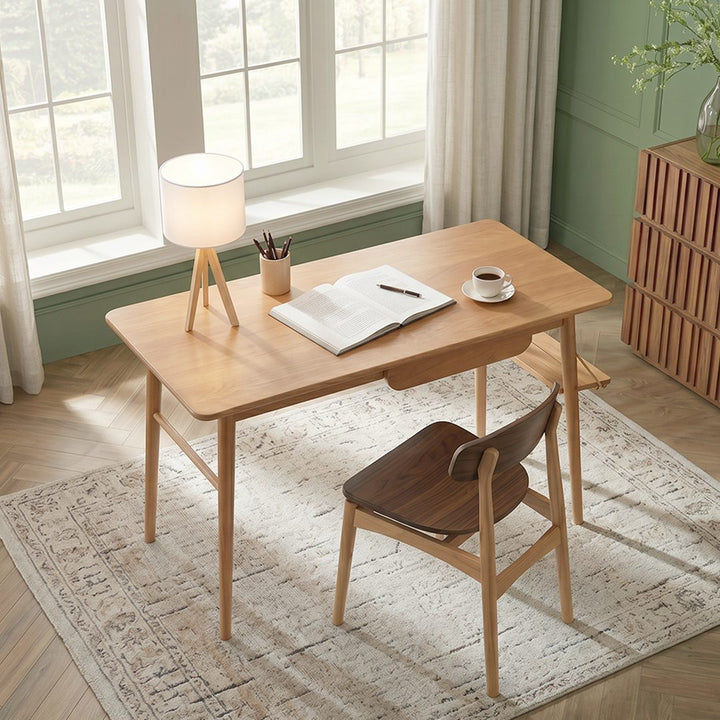 Y72 Oak Office Desk, Three Woods Available 产品图 13