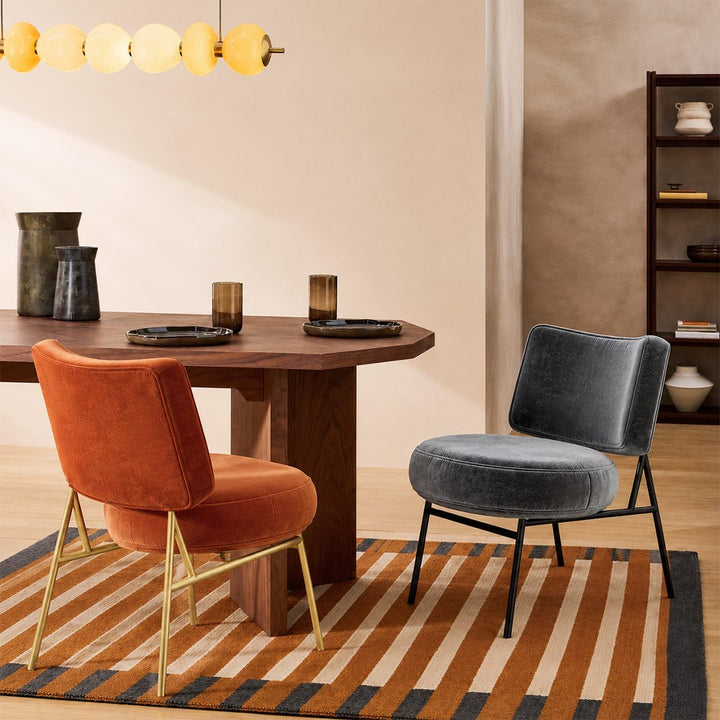 Aron Dining Chair, Velvet 产品图 12