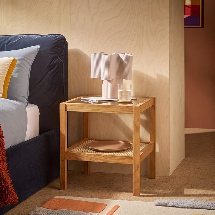 Cement Side Table, Light Oak 产品图 11