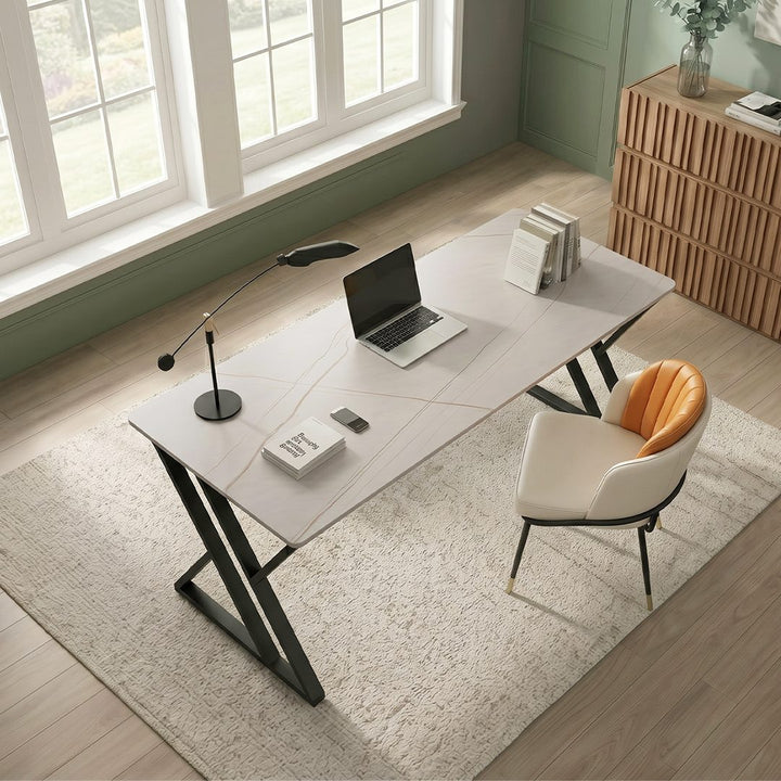 Simone Office Desk, Sintered Stone 产品图 11