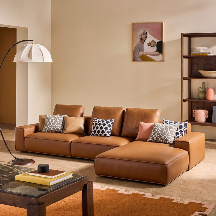 Nevaeh Three Seater Corner Sofa, Leathaire 产品图 10