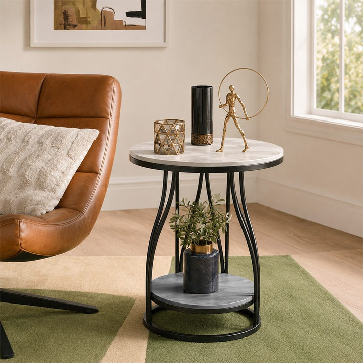Amos Side Table, Gold Base 产品图 10