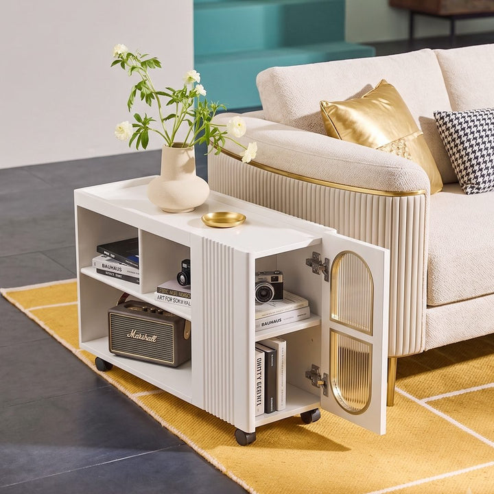 Dulcie Side Table With Wheels, Hallway Storage 产品图 10