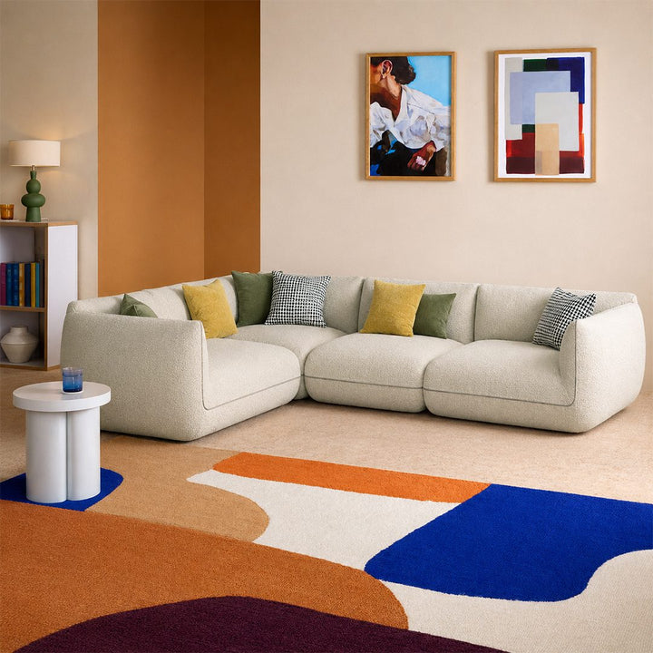 TOFU Agnes Three Seater Corner Sofa, Suede, Modular Sofa 产品图 13