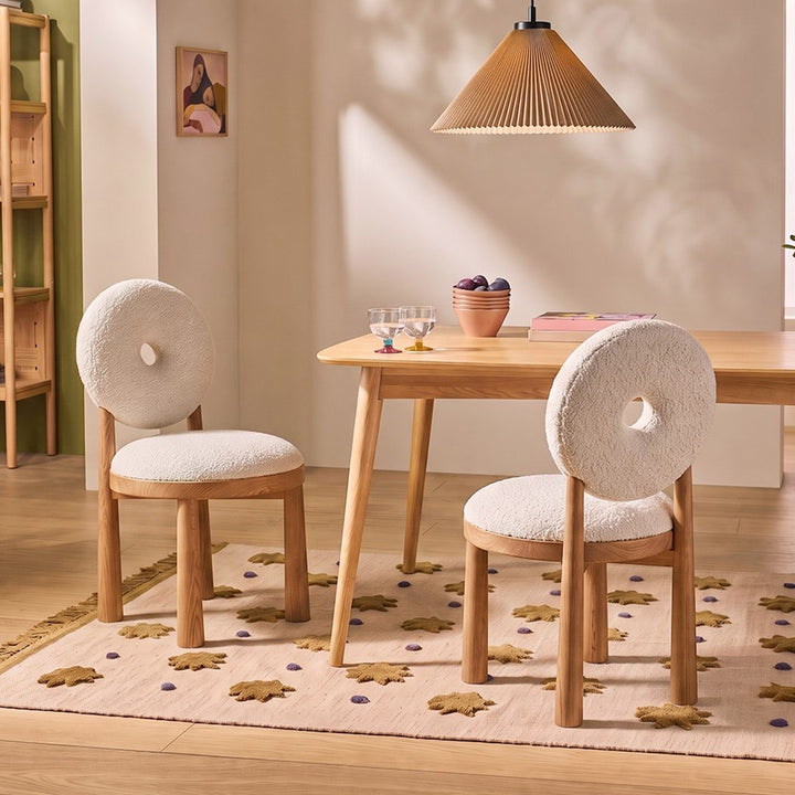 Evelyn Donut Dining Chair, Boucle 产品图 9