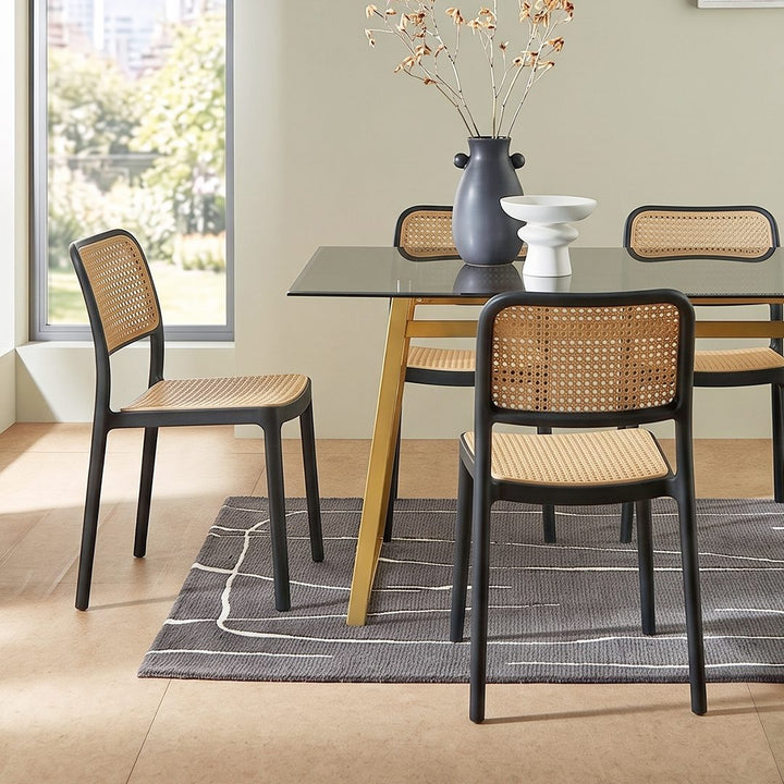 Ann Rattan Style Dining Chair, Plastic 产品图 10