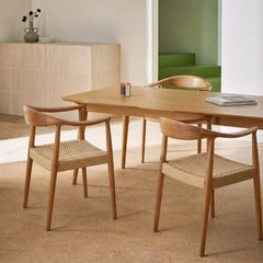 Abiram Rattan Dining Chair, Solid Wood 产品图 9