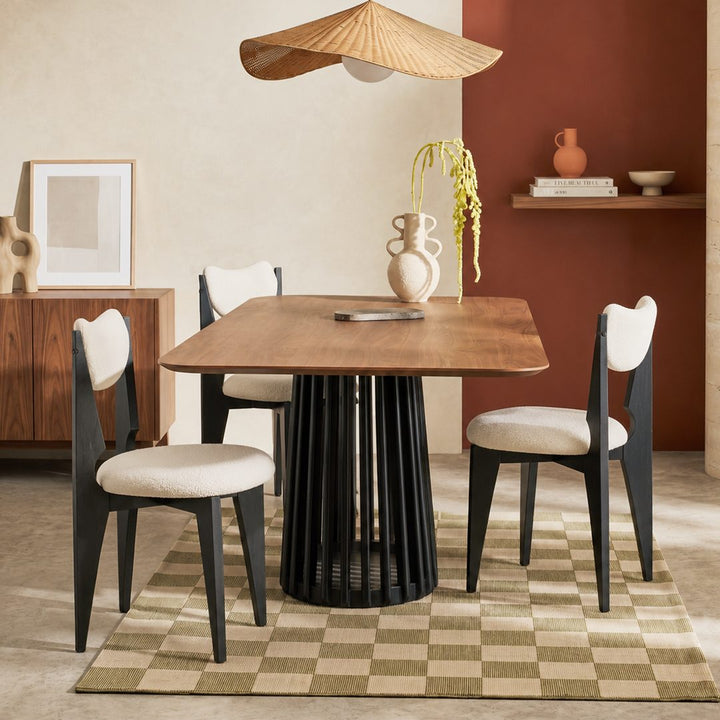 Molan Dining Chair, White Boucle 产品图 9