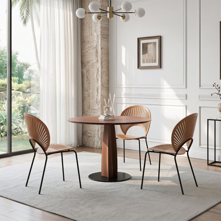 Seraphina Round Dining Table, Solid Wood 产品图 12