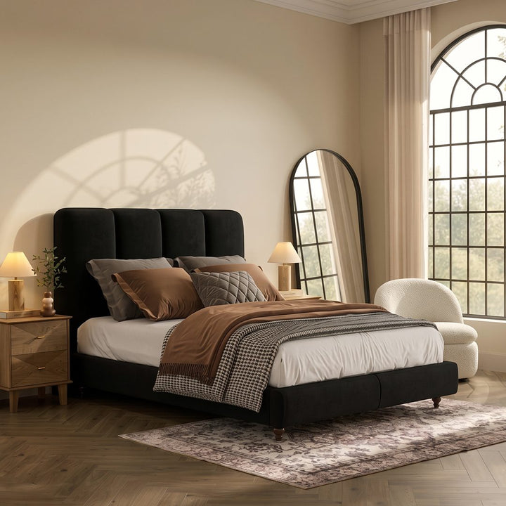 Lysander Double Bed, King Size Bed, Black 产品图 8