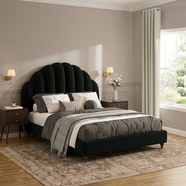 Cassian Small Double Bed, King Size Bed, Flannelette 产品图 11