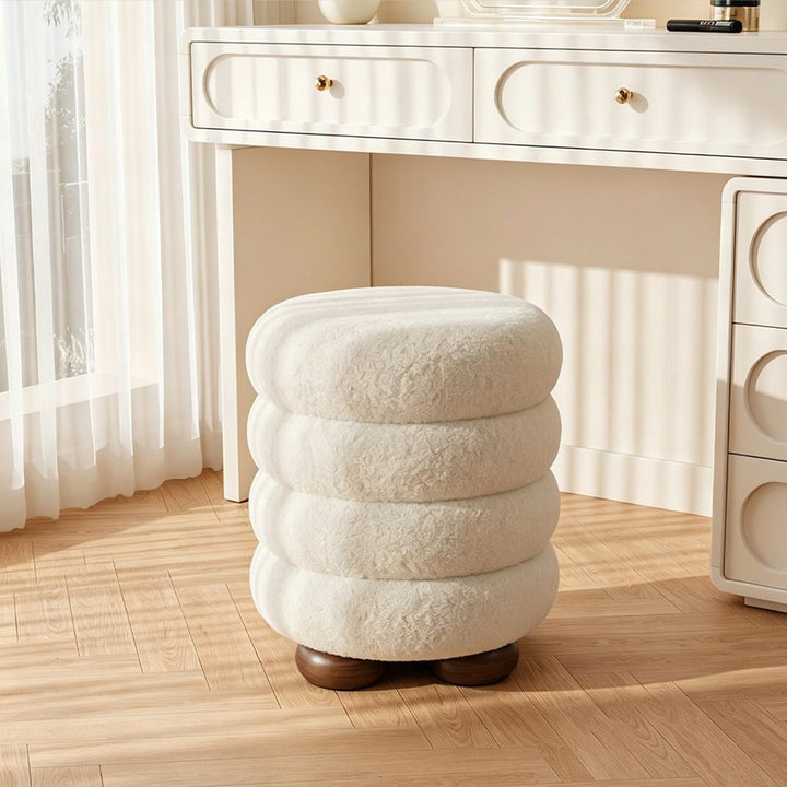 Caspian Pouffe Stool detail image