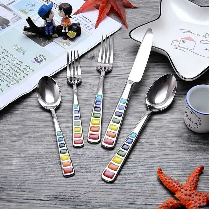 Colorful Handle Cutlery Set