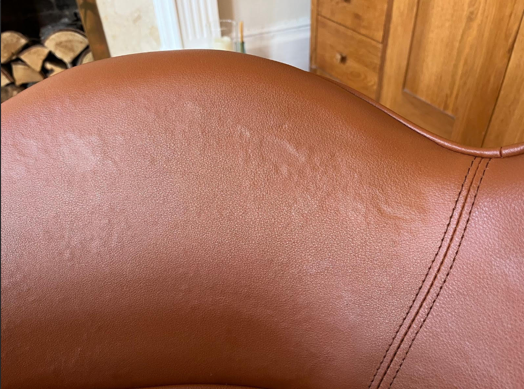 Snail Armchair, With Small Bubbles On The Leather, For Display